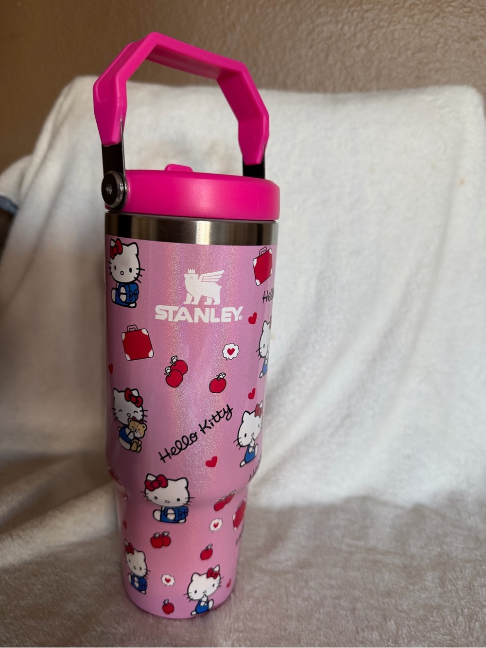 Stanley Pink Hello Kitty Travel Cup with Handle